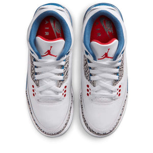 Air Jordan 3 Retro 'True Blue' (GS) - White/True Blue