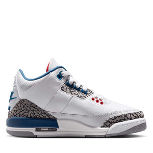 Air Jordan 3 Retro 'True Blue' (GS) - White/True Blue