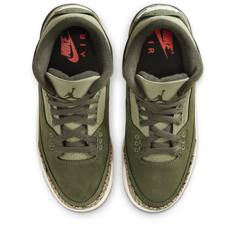 Air Jordan 3 Retro (GS) - Medium Olive/Sequoia