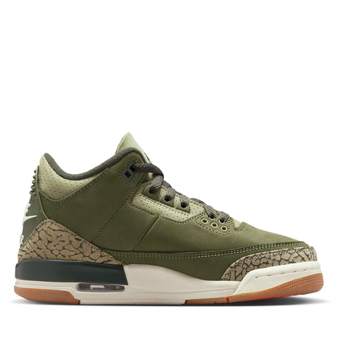 Air Jordan 3 Retro (GS) - Medium Olive/Sequoia