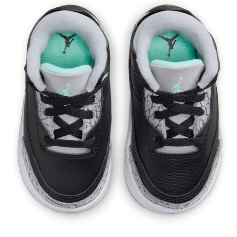 Jordan 3 Retro 'Green Glow' (TD) - Black/Green Glow