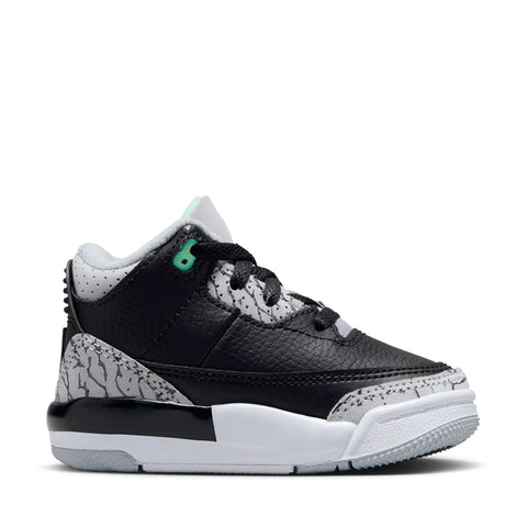 Jordan 3 Retro 'Green Glow' (TD) - Black/Green Glow