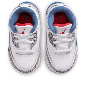 Jordan 3 Retro 'True Blue' (TD) - White/True Blue