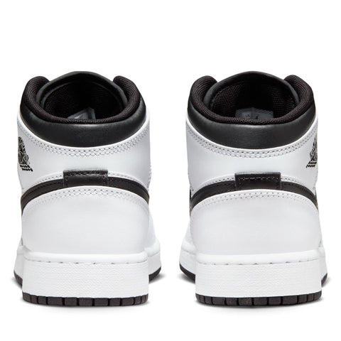 Air Jordan 1 Mid (GS) - White/Black
