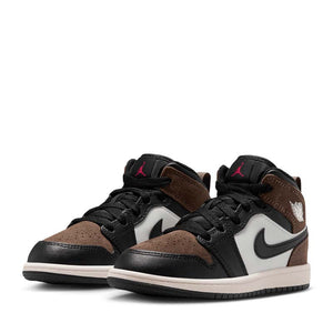 Jordan 1 Mid (PS) - Black/Phantom
