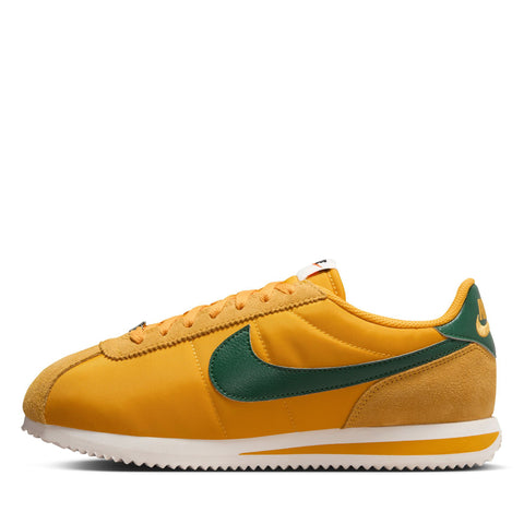 Women's Nike Cortez Textile - Yellow Ochre/Gorge Green