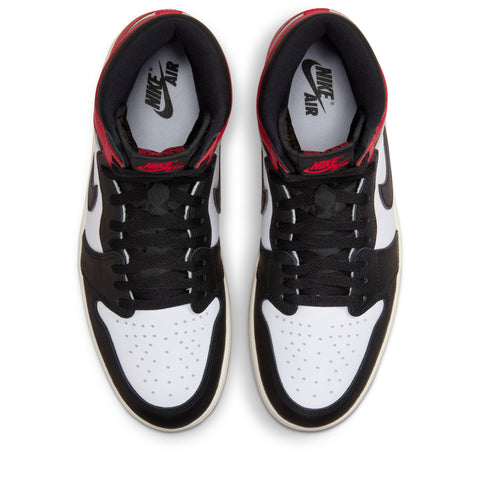 Air Jordan 1 Retro High OG 'Black Toe Reimagined' - White/Varsity Red