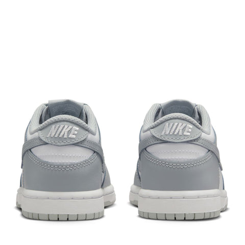 Nike Dunk Low (PS) - White/Light Smoke Grey