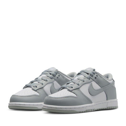 Nike Dunk Low (PS) - White/Light Smoke Grey