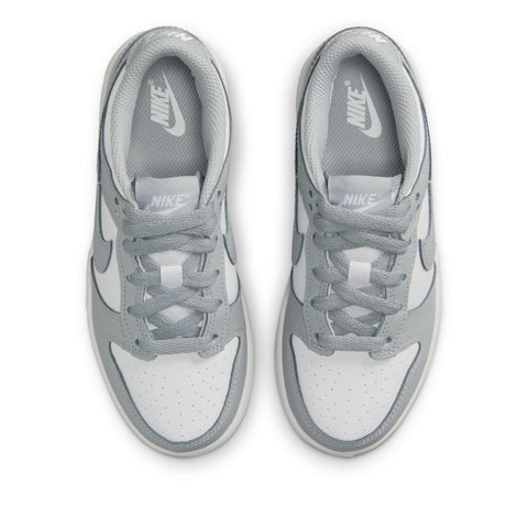 Nike Dunk Low (PS) - White/Light Smoke Grey