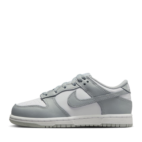 Nike Dunk Low (PS) - White/Light Smoke Grey
