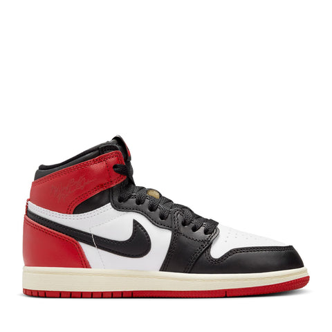 Jordan 1 Retro High OG 'Black Toe Reimagined' (PS) - White/Varsity Red