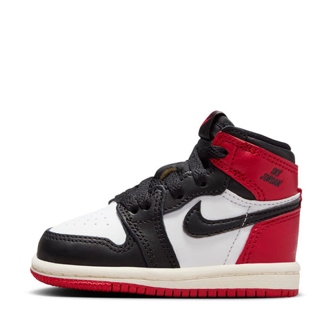 Jordan 1 Retro High OG 'Black Toe Reimagined' (TD) - White/Varsity Red