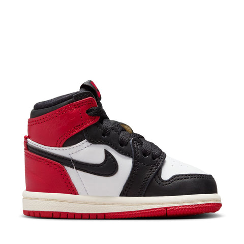 Jordan 1 Retro High OG 'Black Toe Reimagined' (TD) - White/Varsity Red