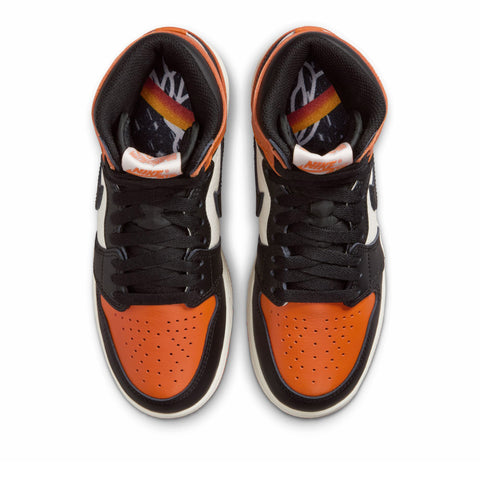 Air Jordan 1 High OG 'Shattered Backboard' (GS) - Black/Starfish