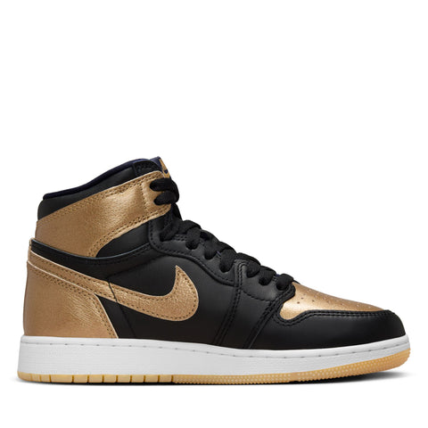 Air Jordan 1 Retro High OG (GS) - Black/Metallic Gold