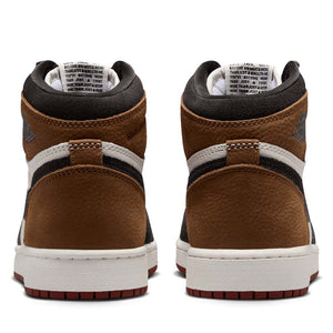 Air Jordan 1 Retro High OG 'Love Letter' (GS) - Shadow Brown/Team Red