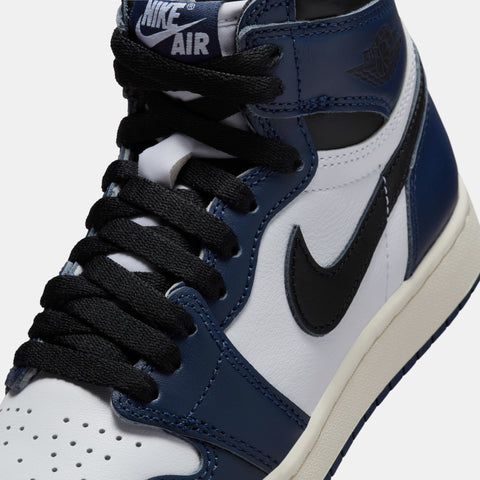 Air Jordan 1 Retro High OG 'Midnight Navy' (GS) - Midnight Navy/Black