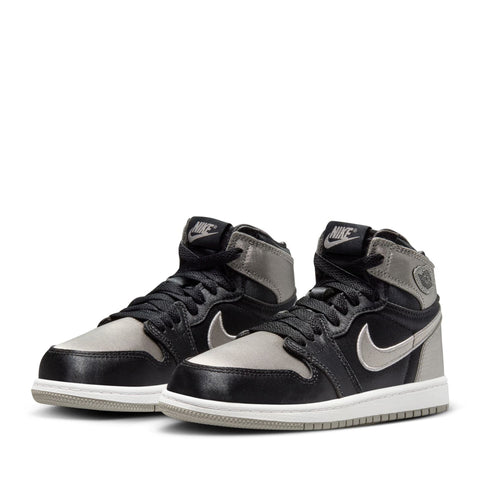 Jordan 1 Retro High OG 'Satin Shadow' (PS) - Black/Medium Grey