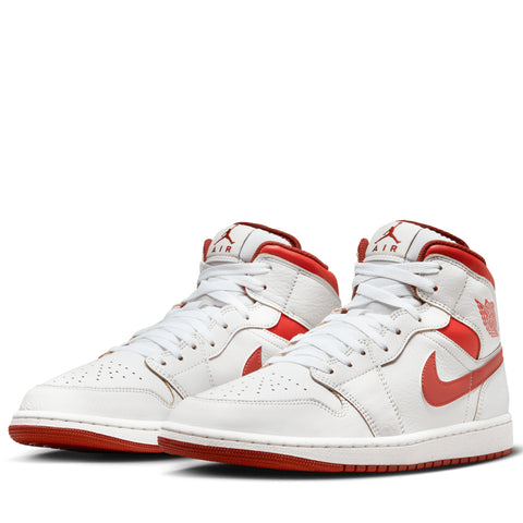 Air Jordan 1 Mid SE - White/Lobster