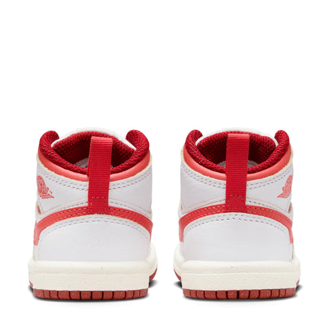 Jordan 1 Mid SE (TD) - White/Lobster