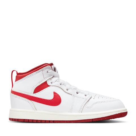 Jordan 1 Mid SE (PS) - White/Lobster