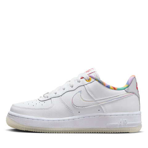 Nike Air Force 1 LV8 (GS) - White/Midnight Navy