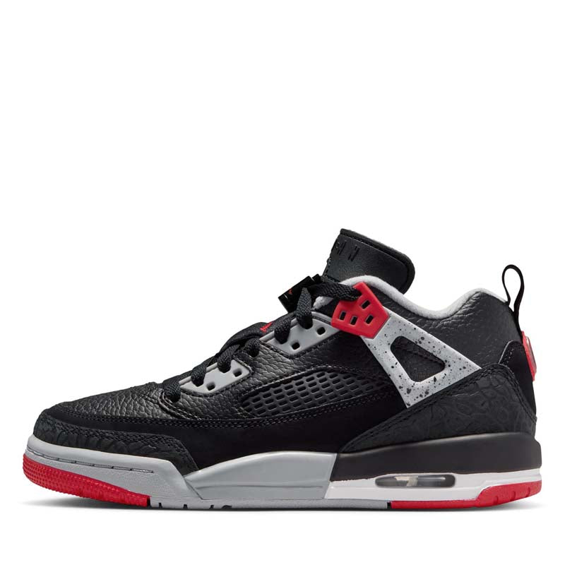 red and black jordan spizike
