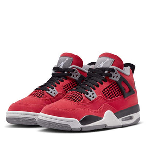 Air Jordan 4 Retro 'Toro Bravo' (GS) - Fire Red/White