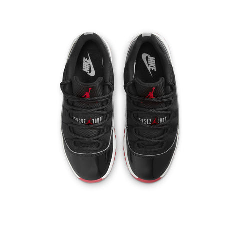 Jordan 11 Retro Low 'Bred' (PS) - Black/Varsity Red