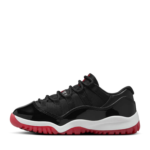 Jordan 11 Retro Low 'Bred' (PS) - Black/Varsity Red