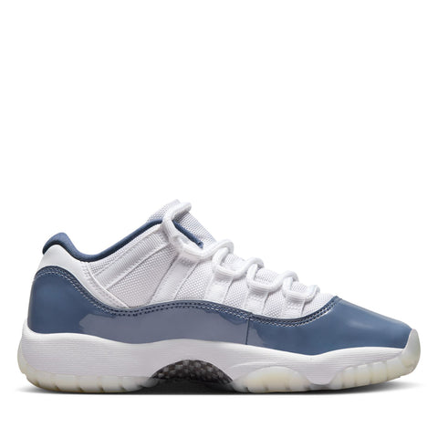 Air Jordan 11 Retro Low 'Diffused Blue' (GS) - White/Midnight Navy