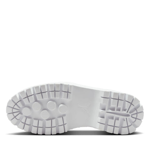 Women's Air Jordan 1 Brooklyn Low - White/Metallic Silver