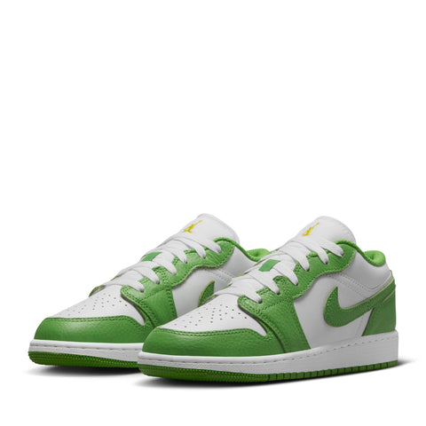 Air Jordan 1 Low SE (GS) - White/Chlorophyll