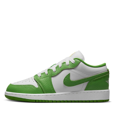 Air Jordan 1 Low SE (GS) - White/Chlorophyll