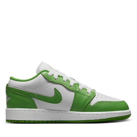 Air Jordan 1 Low SE (GS) - White/Chlorophyll