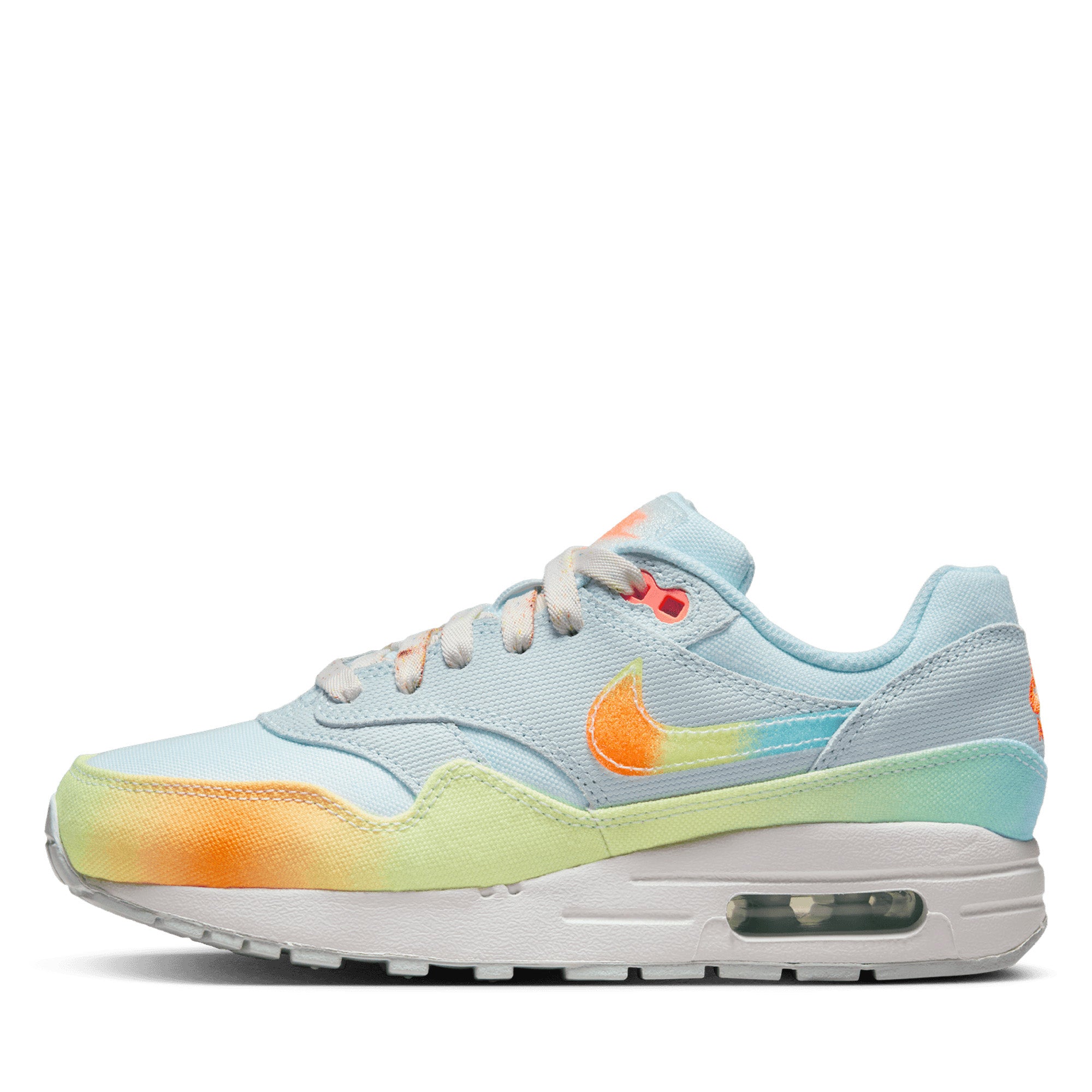 nike air max 1 white photo blue total orange