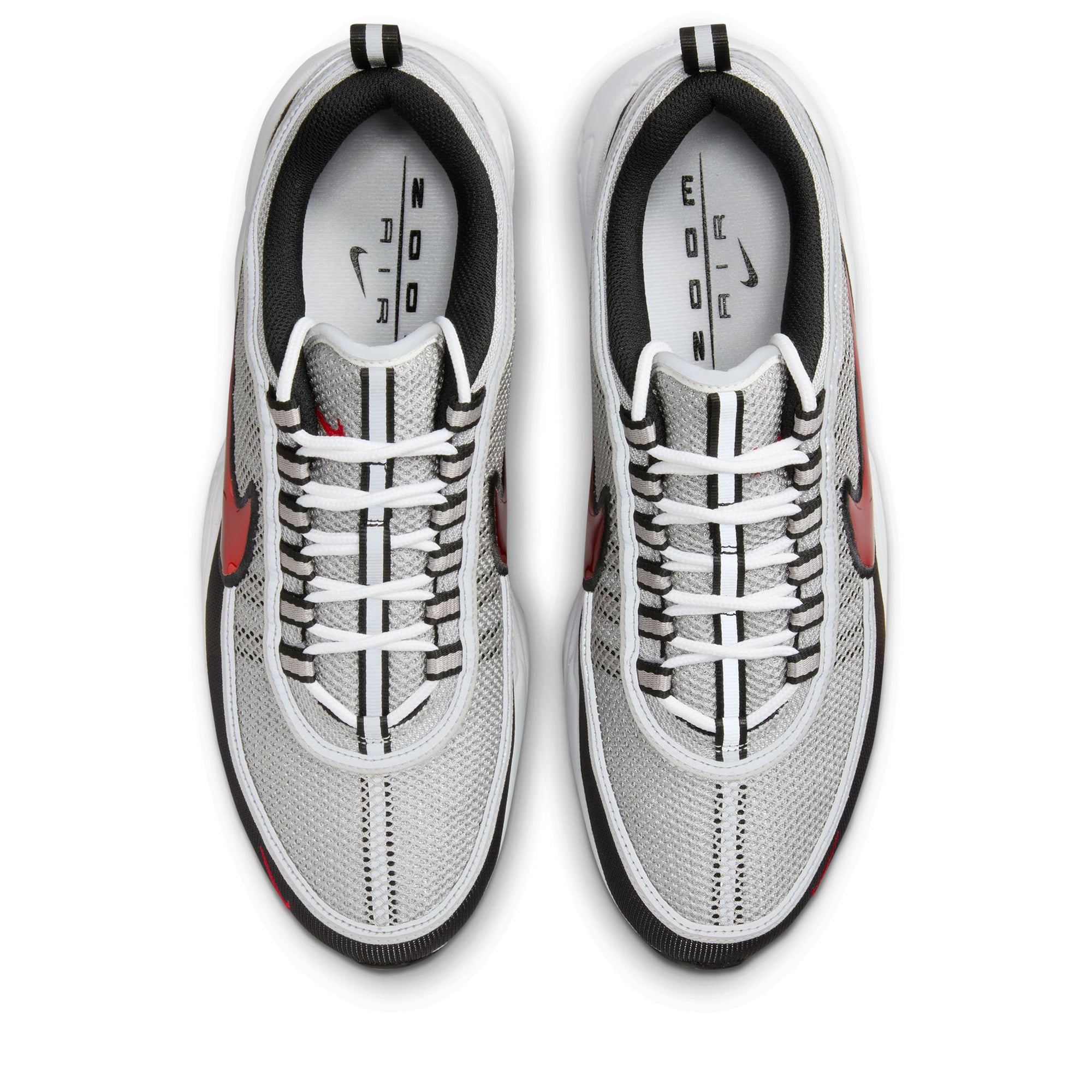 【Nike】Air Zoom Spiridon llic Silver and Sport Red Nike Air Zoom Spiridon Metallic Silver/Sport Red - RUKUS