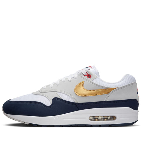 Nike Air Max 1 'Olympic' - Obsidian/Metallic Gold