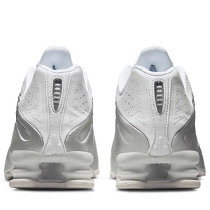 Nike Shox R4 - White/Metallic Silver