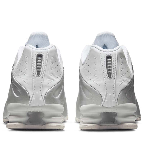 Nike Shox R4 - White/Metallic Silver