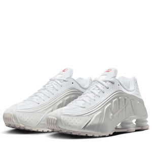 Nike Shox R4 - White/Metallic Silver