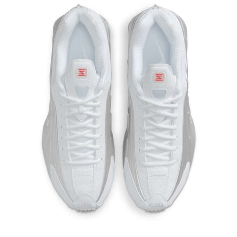 Nike Shox R4 - White/Metallic Silver