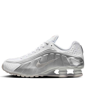Nike Shox R4 - White/Metallic Silver