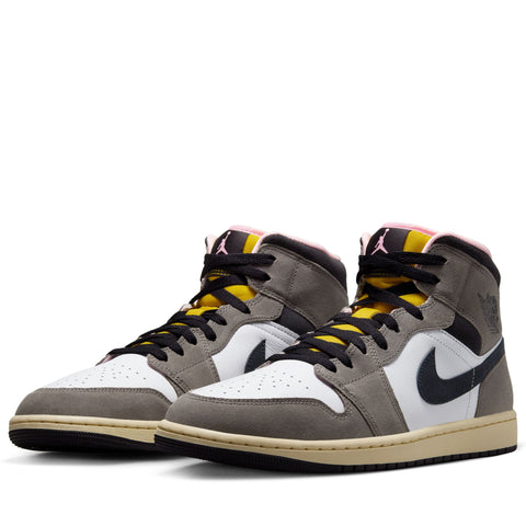 Air Jordan 1 Mid SE - White/Oil Grey