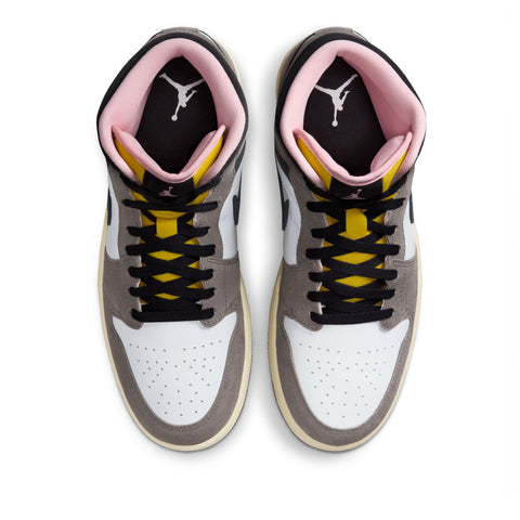 Air Jordan 1 Mid SE - White/Oil Grey