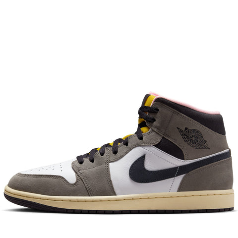 Air Jordan 1 Mid SE - White/Oil Grey