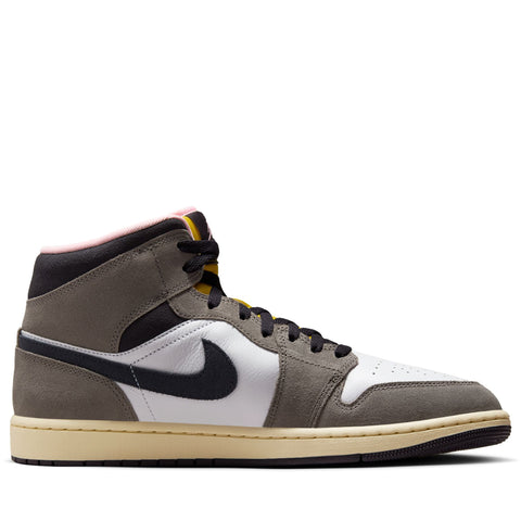 Air Jordan 1 Mid SE - White/Oil Grey