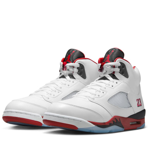 Air Jordan 5 Retro 'Fire Red' - White/Fire Red