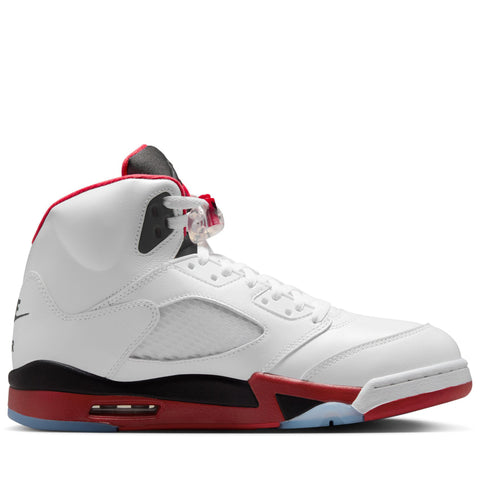 Air Jordan 5 Retro 'Fire Red' - White/Fire Red